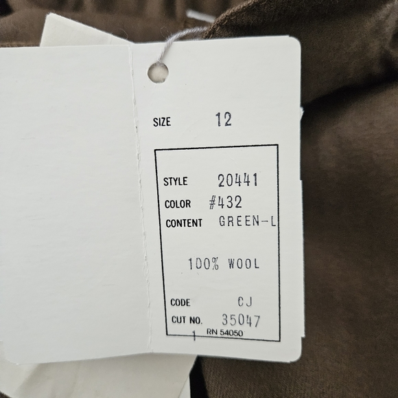 NWT Christian Dior Separates - Pencil Skirt - Wool - Brown - Vintage - Picture 9 of 11